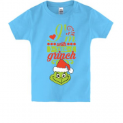 Детская футболка с Гринчем "i`m with the Grinch"